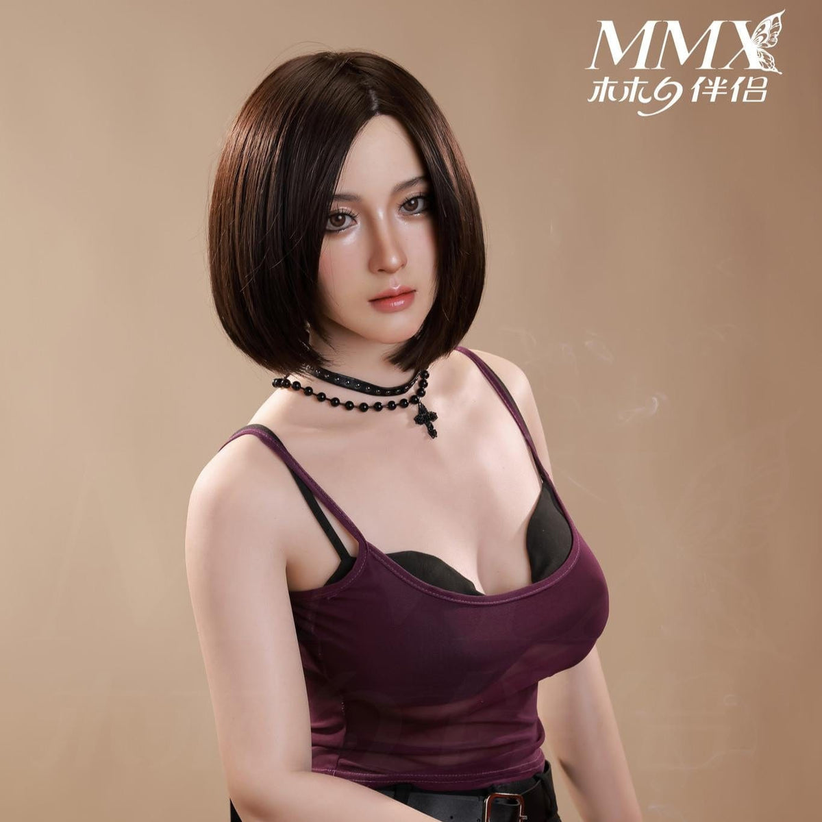 MMX Doll Full Silicone Companion Doll, 165cm - Type B, Mengqi (with partial skin texture)