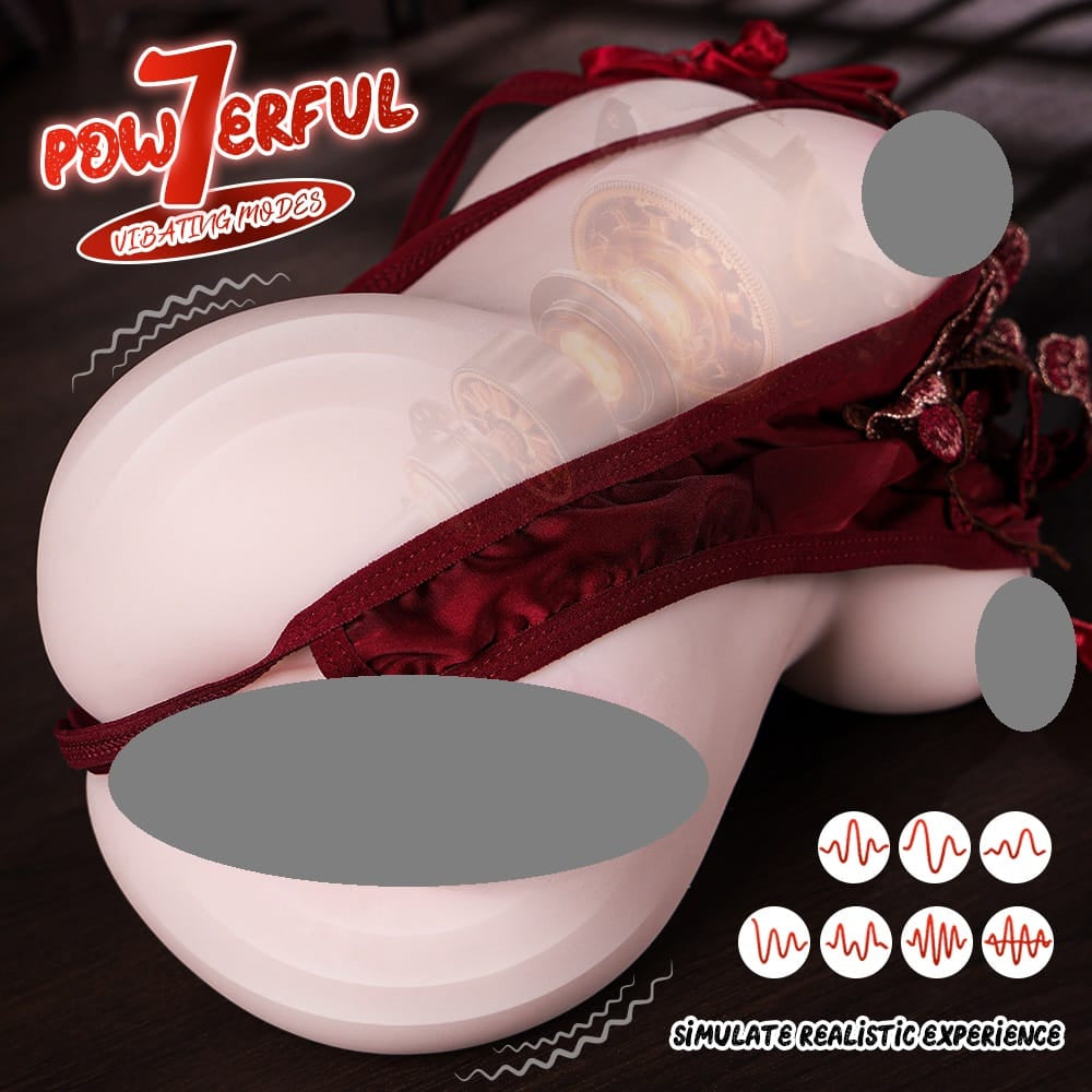 Wang Yutong Red Telescopic Electric Masturbator with AI App Control โ Realistic Thrusting Male Toy (2.2 KG)
