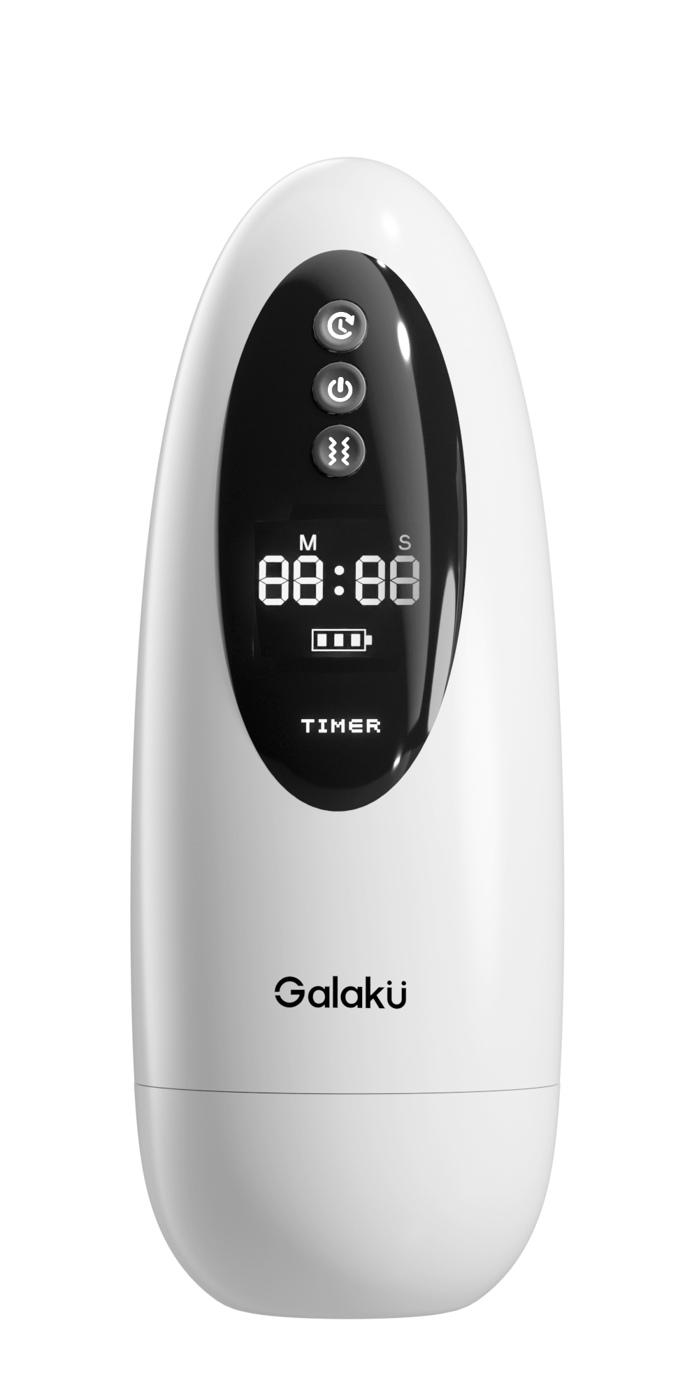 Galaku Timer AI Masturbator White | 10 Vibration Modes | APP Control Rechargeable Male Stroker