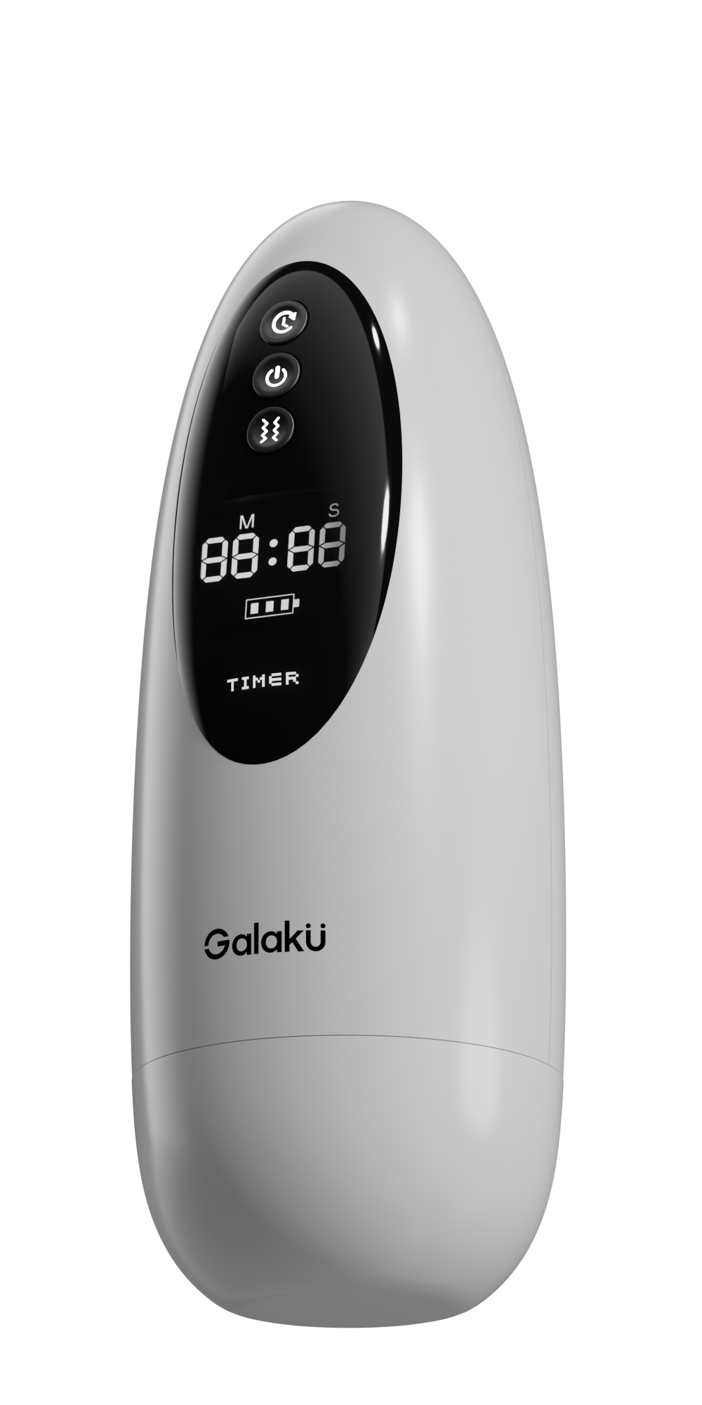 Galaku Timer AI Masturbator White | 10 Vibration Modes | APP Control Rechargeable Male Stroker