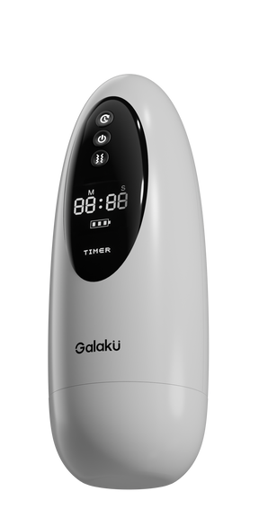 Galaku Timer AI Masturbator White | 10 Vibration Modes | APP Control Rechargeable Male Stroker