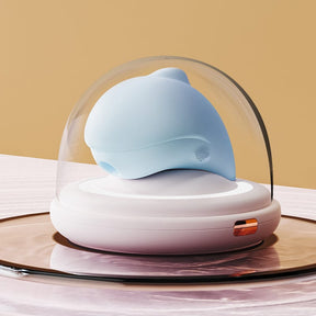 Galaku Touch Pink Dolphin UV BOX with Heating Sucking Strong Vibrator For Her