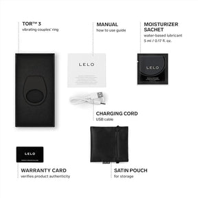 LELO TOR 3 Vibrating Couples Ring  Waterproof & Rechargeable