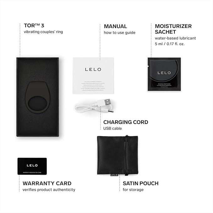 LELO TOR 3 Vibrating Couples Ring  Waterproof & Rechargeable