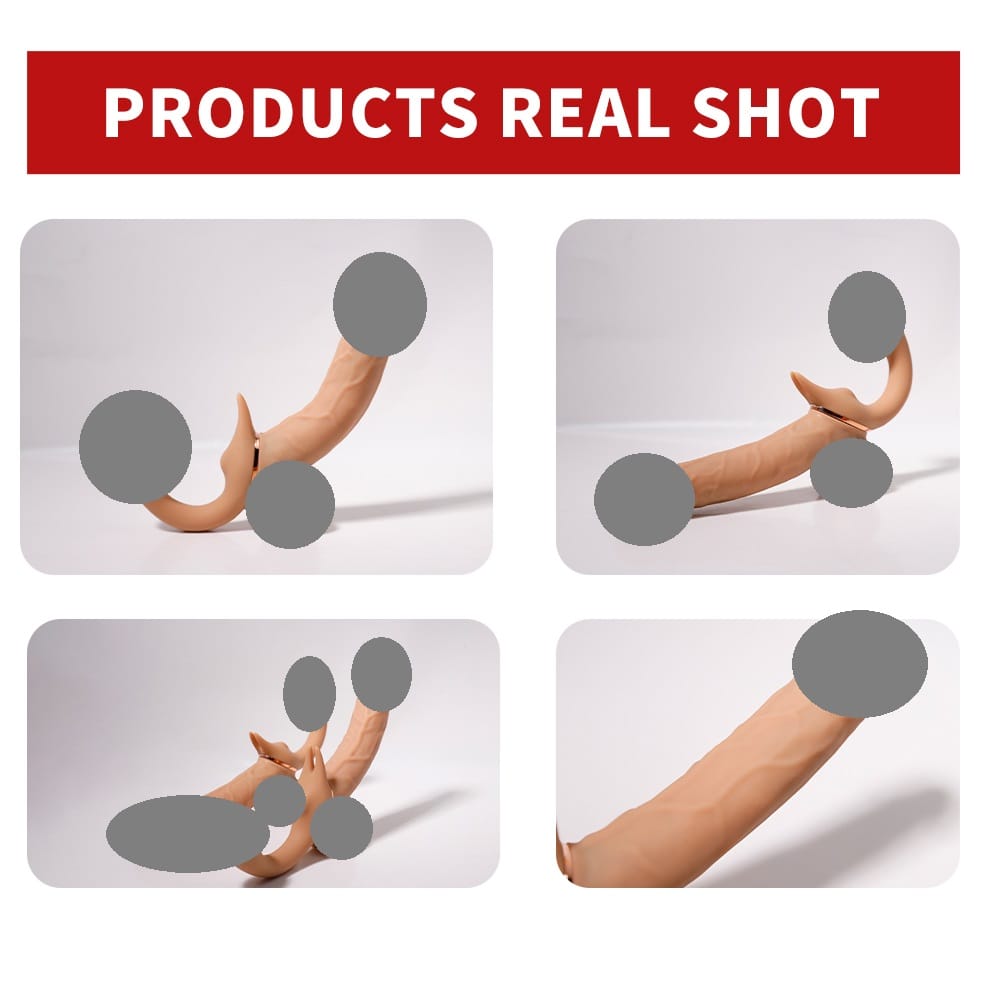 Yeain Dual Dildo With Strap 360 Rotation / Thrusting Dildo With Remote Vibration For Her