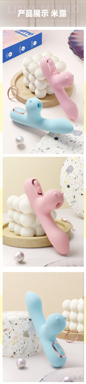 Galaku Mirro Mini Vibrator Powerful Vibration and Suction with Warming Function 迷你振动器 强劲振动和吸力 带加热功能