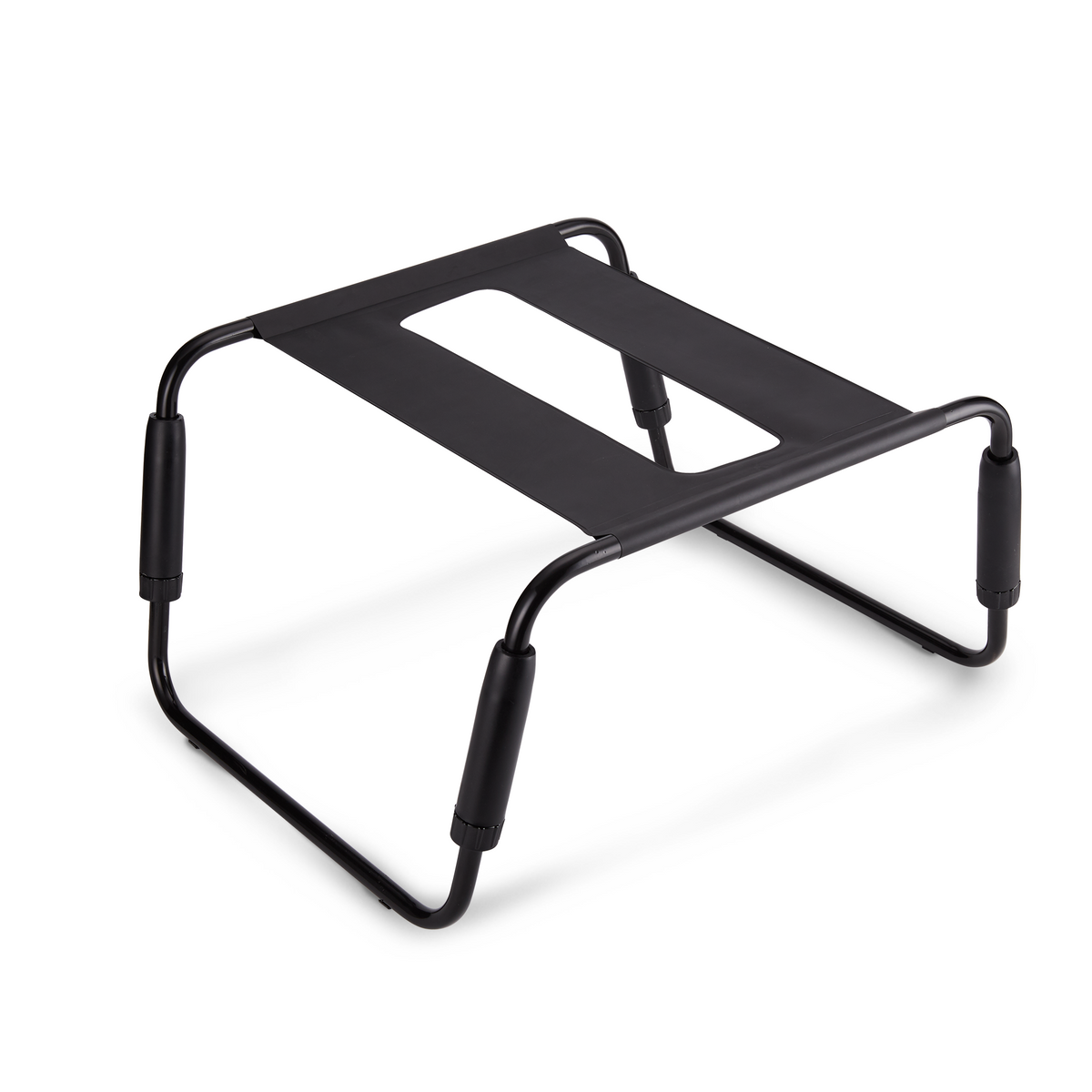 Roomfun Waterproof Ergonomic Intimate Support Chair with Armrests – Adjustable Height Heavy Duty Positioning Frame (Model YDA-013, Black)