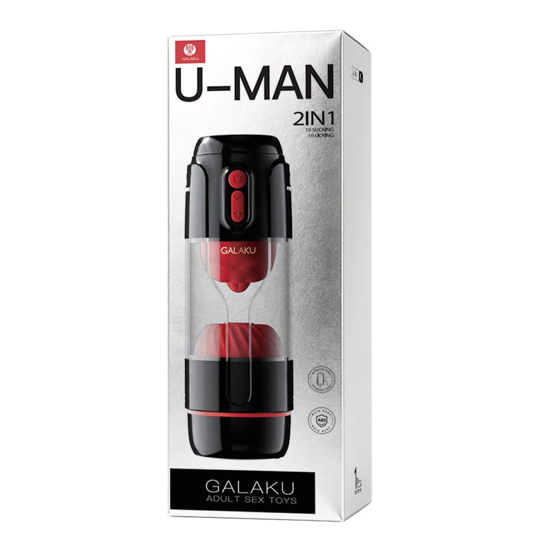 GALAKU U-MAN Realistic Male Masturbator with APP Remote Control, Suction & Tongue Stimulator