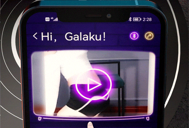 Galaku Little Cannon vibration Masturbator with APP control
