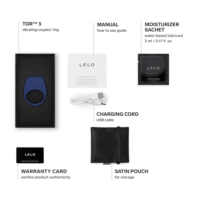 LELO TOR 3 Vibrating Couples Ring  Waterproof & Rechargeable