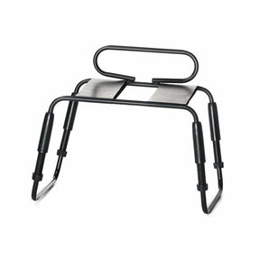 Roomfun Waterproof Ergonomic Intimate Support Chair with Armrests – Adjustable Height Heavy Duty Positioning Frame (Model YDA-013, Black)
