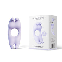 Rabbit Dual Motor Vibrating Ring for Couples – Waterproof Silicone Rabbit Ring (Black, Purple, Light Purple)