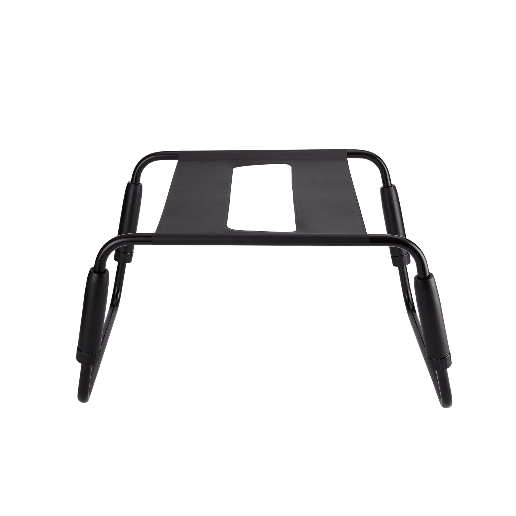 Roomfun Waterproof Ergonomic Intimate Support Chair with Armrests – Adjustable Height Heavy Duty Positioning Frame (Model YDA-013, Black)