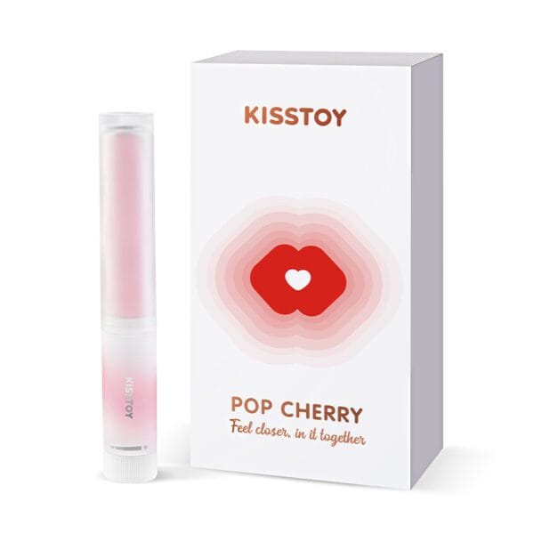 Kisstoy Pop Cherry Finger Rice Stick Lipstick Vibrator