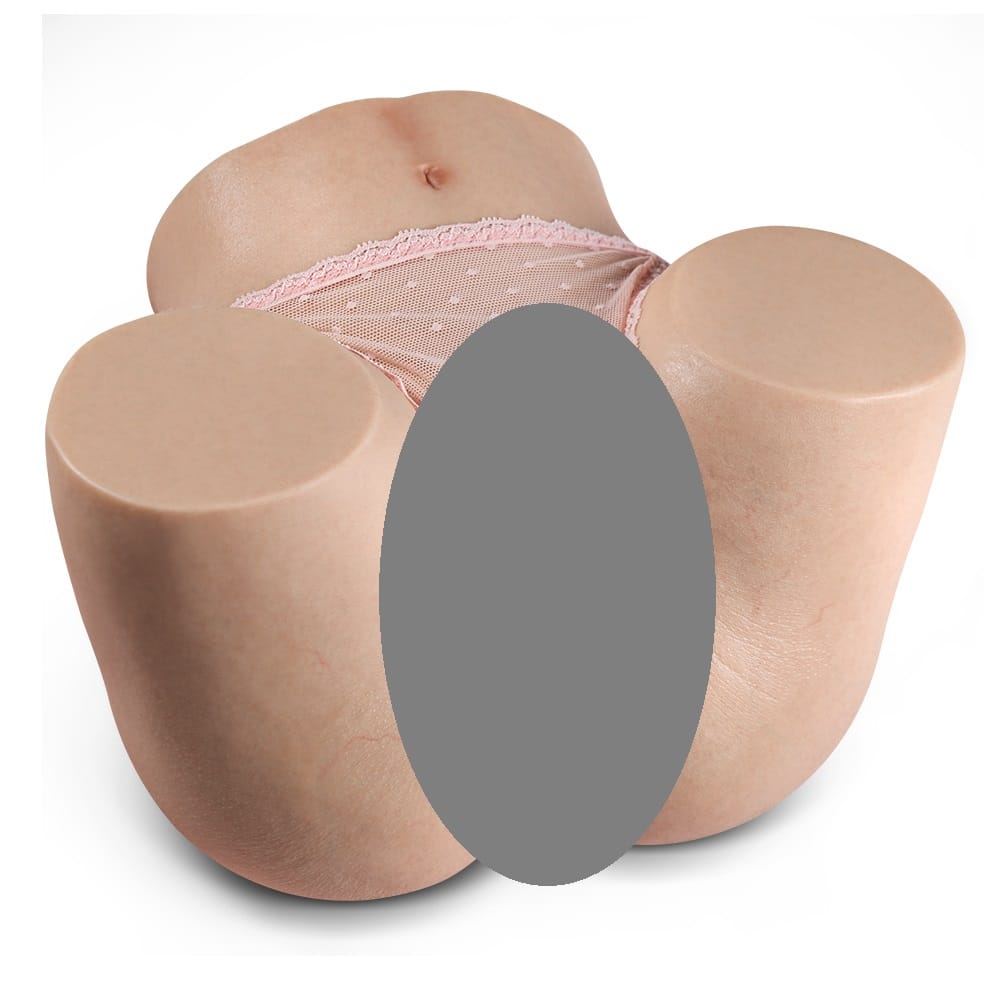 Huo Yu Xin 11LB Soft Liquid Silicone Realistic Hip Torso Dual-Channel Male Masturbator