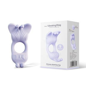 Butterfly Dual-Motor Couples Vibrating Ring – App-Controlled Waterproof Silicone Ring