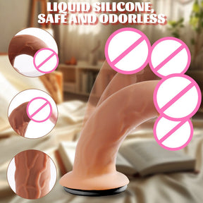 YEAIN Wearable Strap-On with Double Wings – Retractable Soft Flesh Dildo Electric Adult Sex Toy for Couples & Female Masturbation