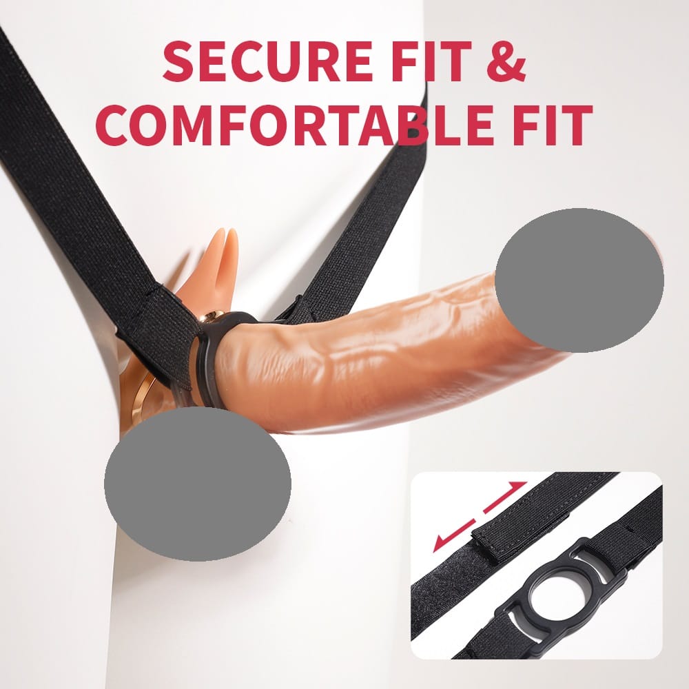 Yeain Dual Dildo With Strap 360 Rotation / Thrusting Dildo With Remote Vibration For Her