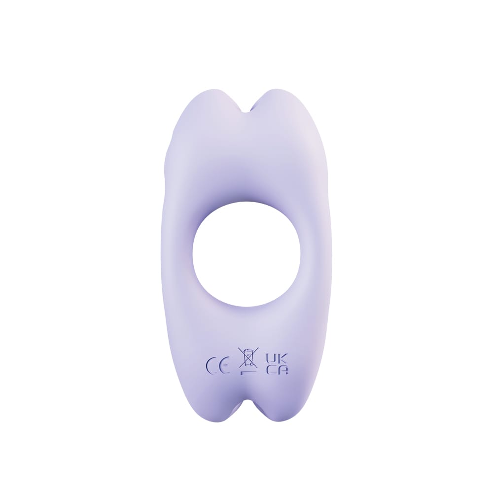 Rabbit Dual Motor Vibrating Ring for Couples – Waterproof Silicone Rabbit Ring (Black, Purple, Light Purple)