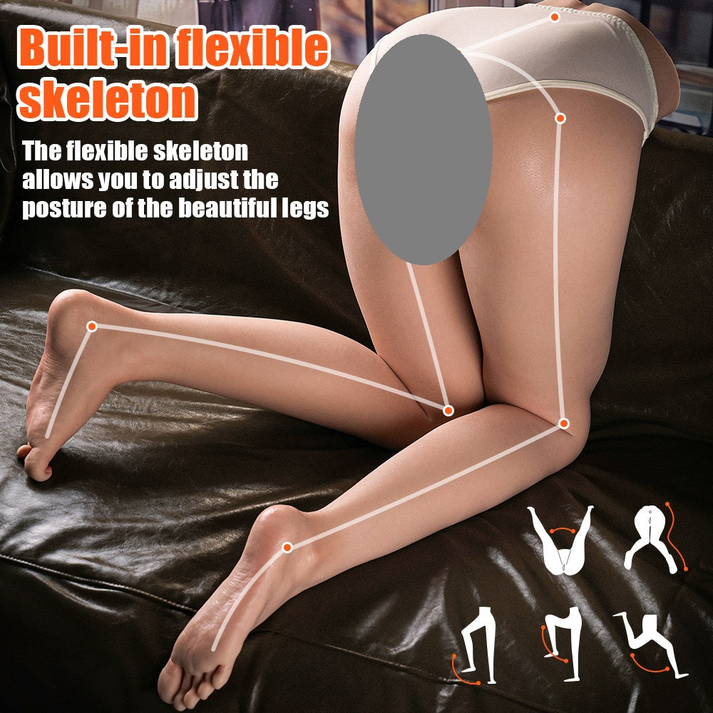 Su Wan Jing Xiang Realistic Silicone Full Legs & Hip Model – Dual Hole with Movable Joints 21.6KG