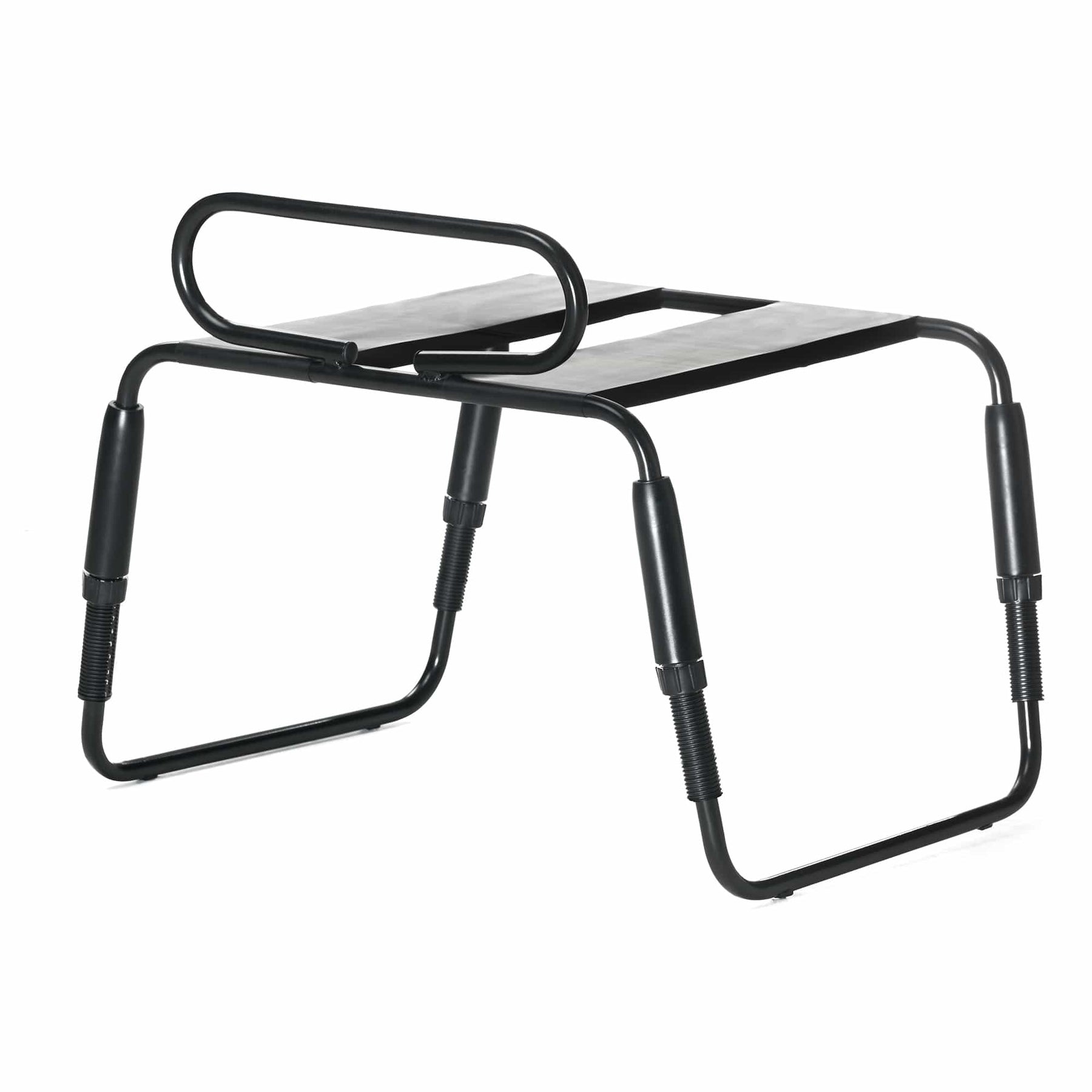 Roomfun Waterproof Ergonomic Intimate Support Chair with Armrests – Adjustable Height Heavy Duty Positioning Frame (Model YDA-013, Black)