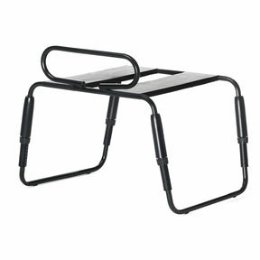 Roomfun Waterproof Ergonomic Intimate Support Chair with Armrests – Adjustable Height Heavy Duty Positioning Frame (Model YDA-013, Black)