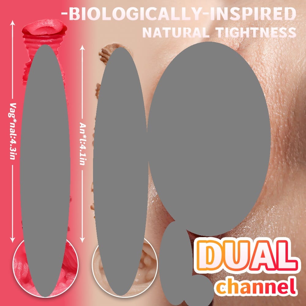 Huo Yu Xin 11LB Soft Liquid Silicone Realistic Hip Torso Dual-Channel Male Masturbator