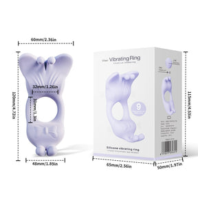 Butterfly Dual-Motor Couples Vibrating Ring – App-Controlled Waterproof Silicone Ring
