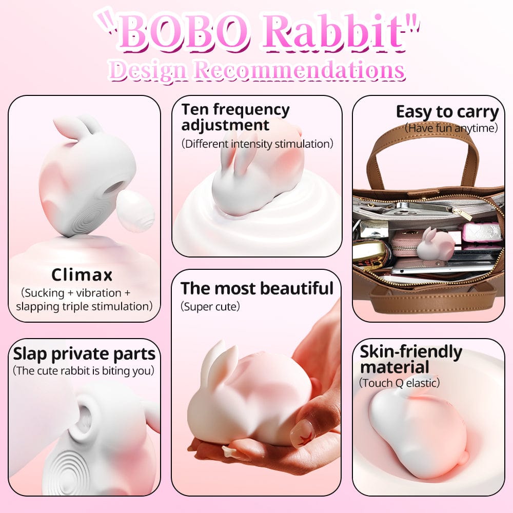 夜樱啵啵兔 无线吮吸震动蛋｜女性按摩器｜Yeing Bobo Rabbit Suction Vibrating Egg