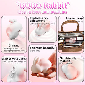 夜樱啵啵兔 无线吮吸震动蛋｜女性按摩器｜Yeing Bobo Rabbit Suction Vibrating Egg