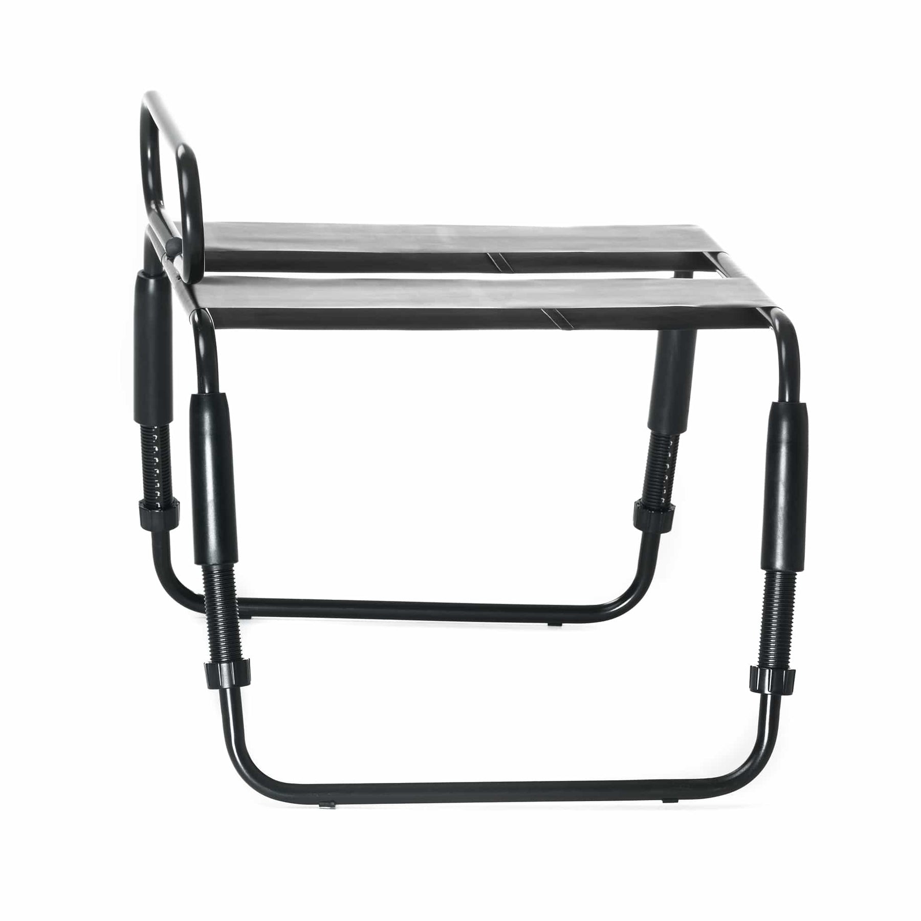 Roomfun Waterproof Ergonomic Intimate Support Chair with Armrests – Adjustable Height Heavy Duty Positioning Frame (Model YDA-013, Black)