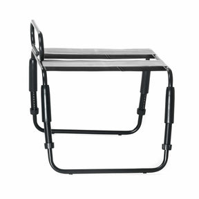 Roomfun Waterproof Ergonomic Intimate Support Chair with Armrests – Adjustable Height Heavy Duty Positioning Frame (Model YDA-013, Black)