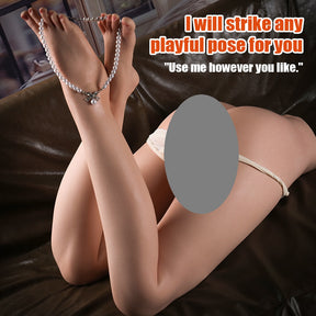 Su Wan Jing Xiang Realistic Silicone Full Legs & Hip Model – Dual Hole with Movable Joints 21.6KG