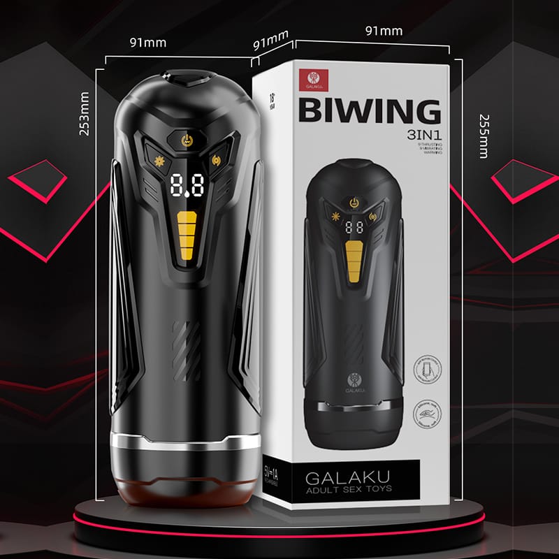 GALAKU BIWING 3-in-1 Smart Automatic Masturbator