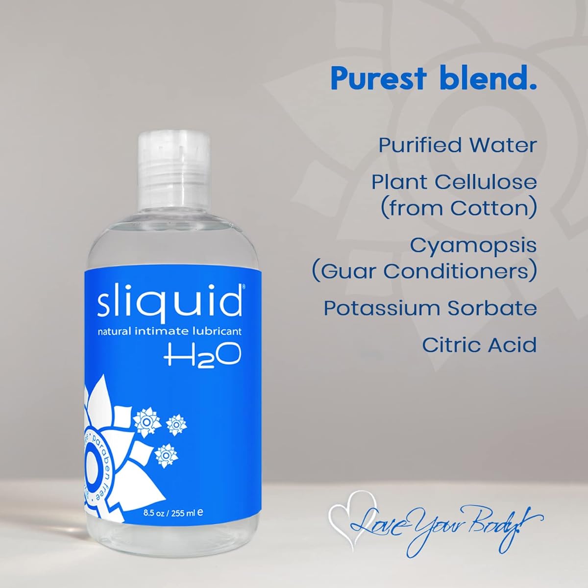 Sliquid - H20 Intimate Lube Glycerine & Paraben Free Vegan Personal lubricant