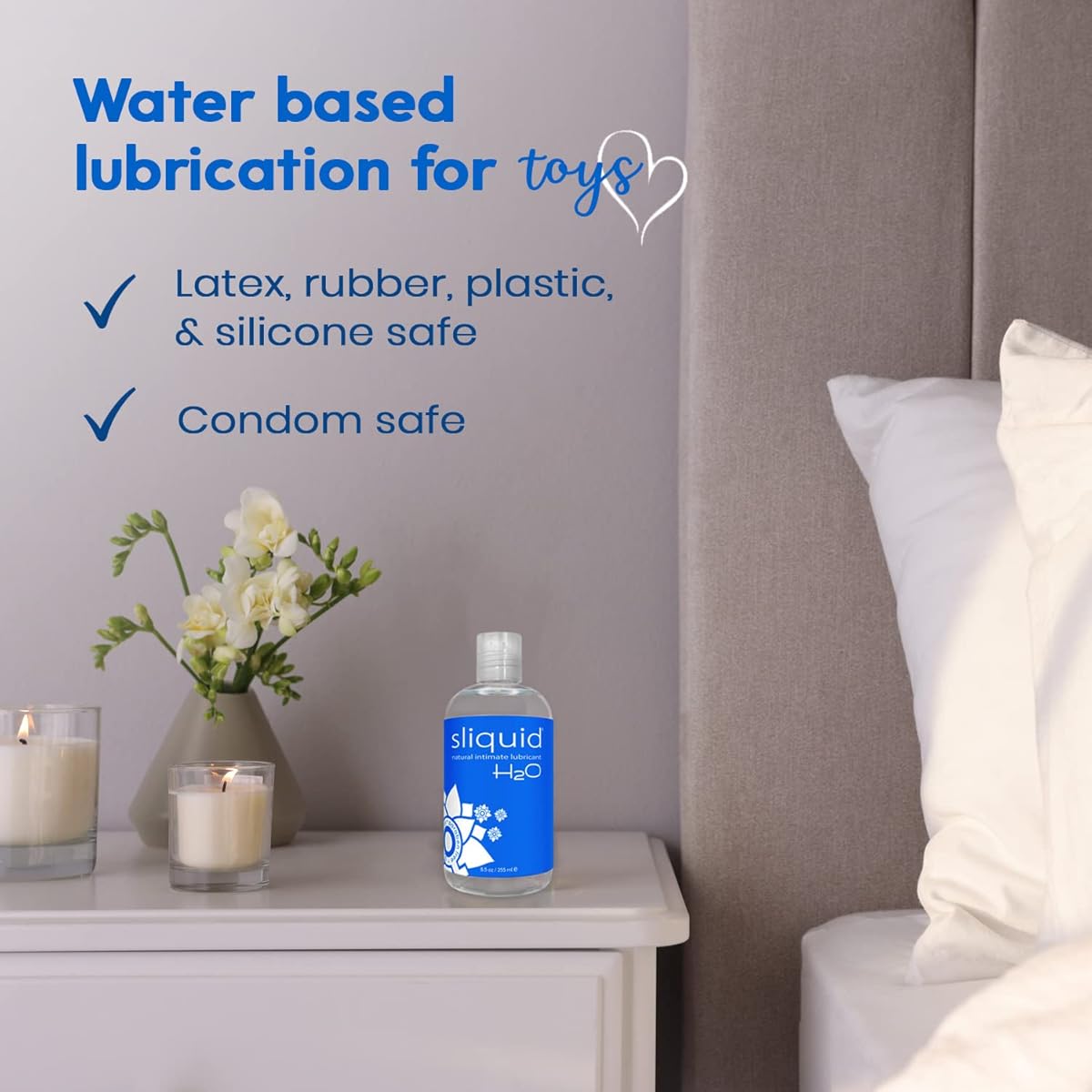 Sliquid - H20 Intimate Lube Glycerine & Paraben Free Vegan Personal lubricant