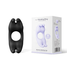 Rabbit Dual Motor Vibrating Ring for Couples – Waterproof Silicone Rabbit Ring (Black, Purple, Light Purple)