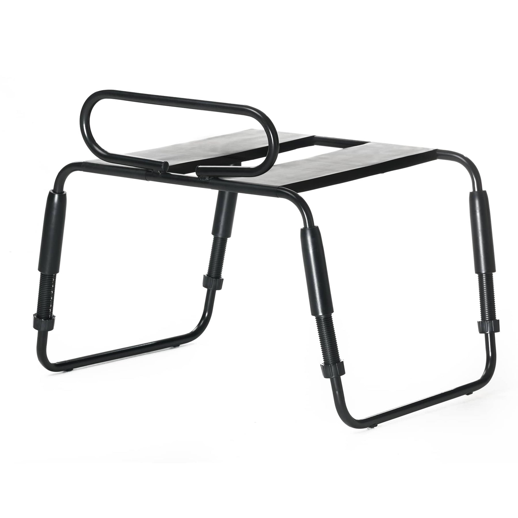 Roomfun Waterproof Ergonomic Intimate Support Chair with Armrests – Adjustable Height Heavy Duty Positioning Frame (Model YDA-013, Black)