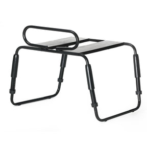 Roomfun Waterproof Ergonomic Intimate Support Chair with Armrests – Adjustable Height Heavy Duty Positioning Frame (Model YDA-013, Black)
