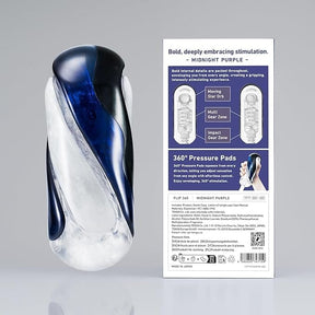 Tenga - Flip 360 Panoramic Pleasure Male Masturbator Midnight Purple/Aurora Green