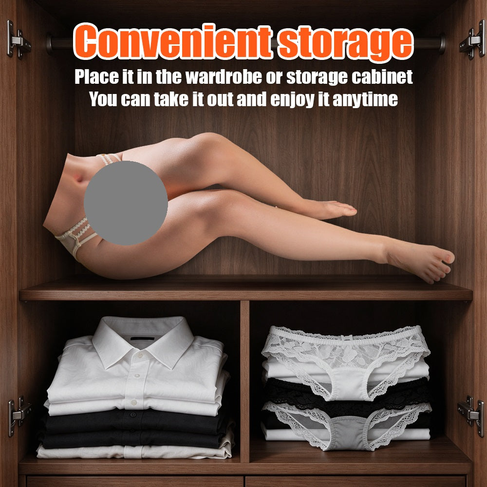 Su Wan Jing Xiang Realistic Silicone Full Legs & Hip Model – Dual Hole with Movable Joints 21.6KG