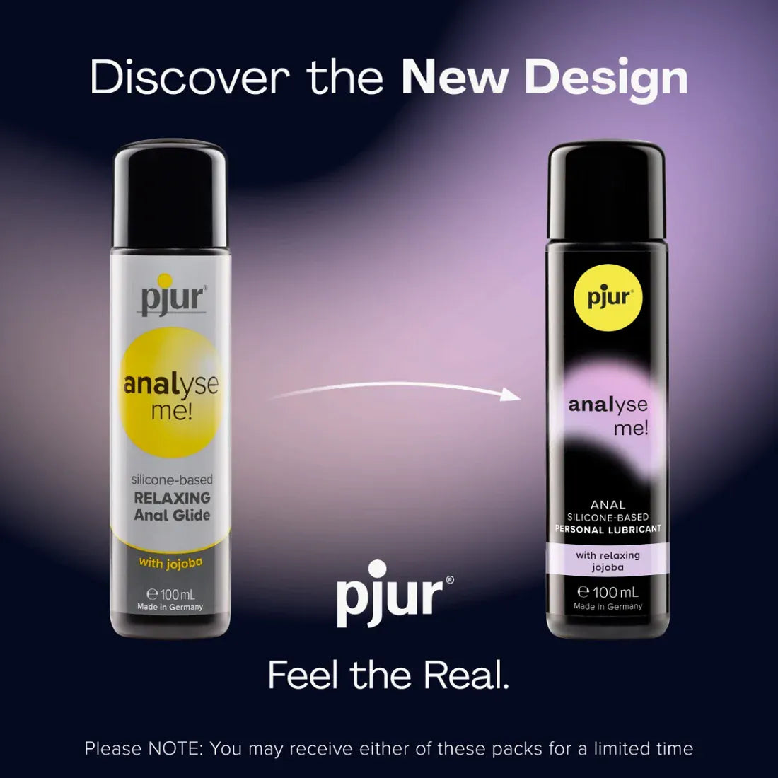 Pjur 分析我！ Relaxing - 用于舒适肛交的硅基个人润滑剂 - 超长润滑（100 毫升） 