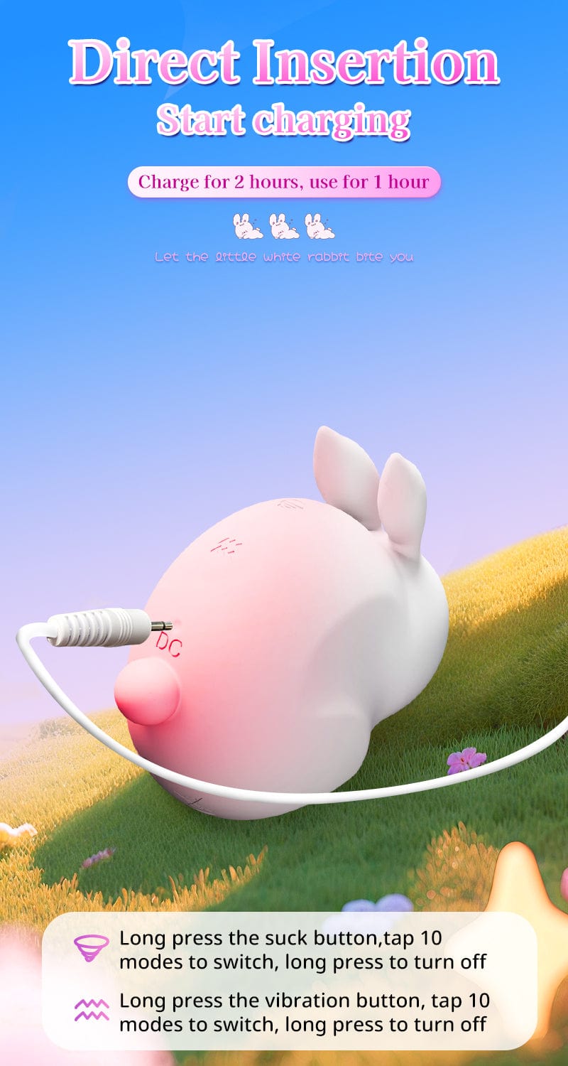夜樱啵啵兔 无线吮吸震动蛋｜女性按摩器｜Yeing Bobo Rabbit Suction Vibrating Egg