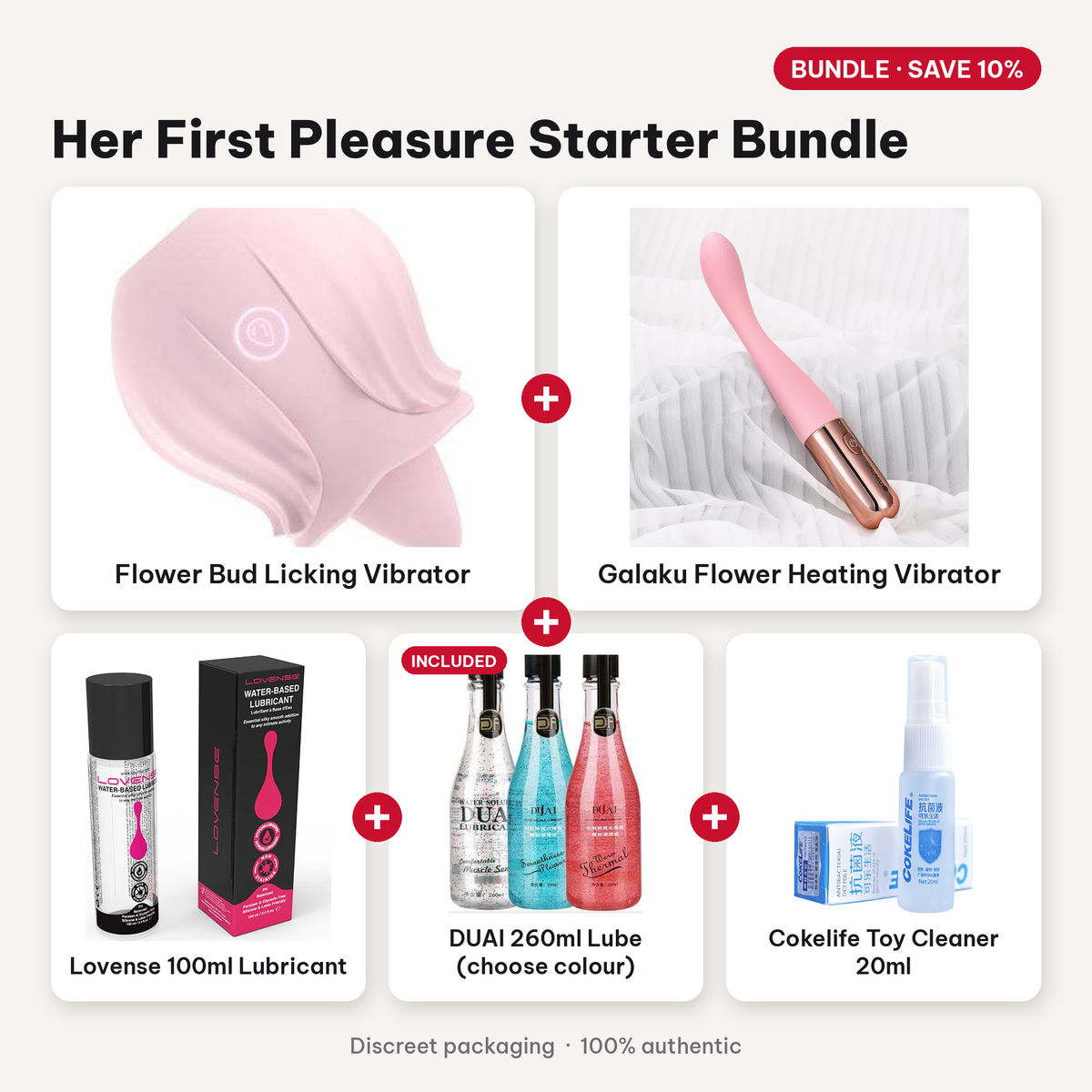 Her First Pleasure Starter Bundle - bundle contents