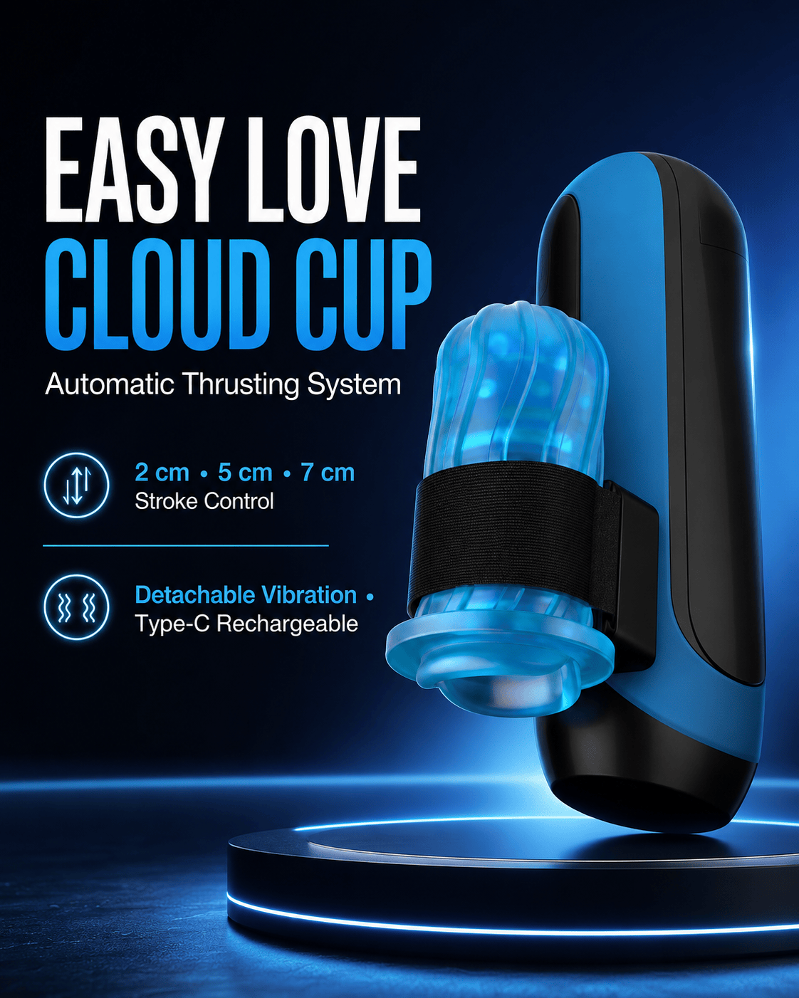 Easy Love Cloud Cup Automatic Thrusting Masturbator 简爱云霄杯