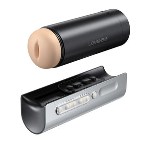 Lovense AI Sync Powered Solace Pro  AI-Powered Remote Control Thrusting Male Masturbator