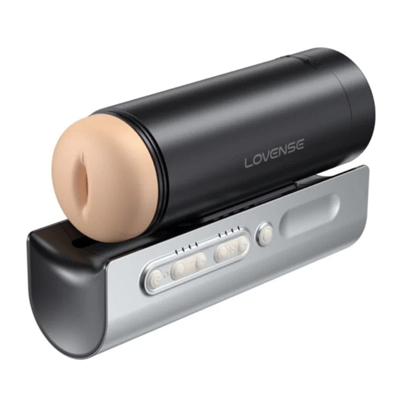 Lovense AI Sync Powered Solace Pro  AI-Powered Remote Control Thrusting Male Masturbator