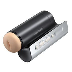 Lovense AI Sync Powered Solace Pro  AI-Powered Remote Control Thrusting Male Masturbator