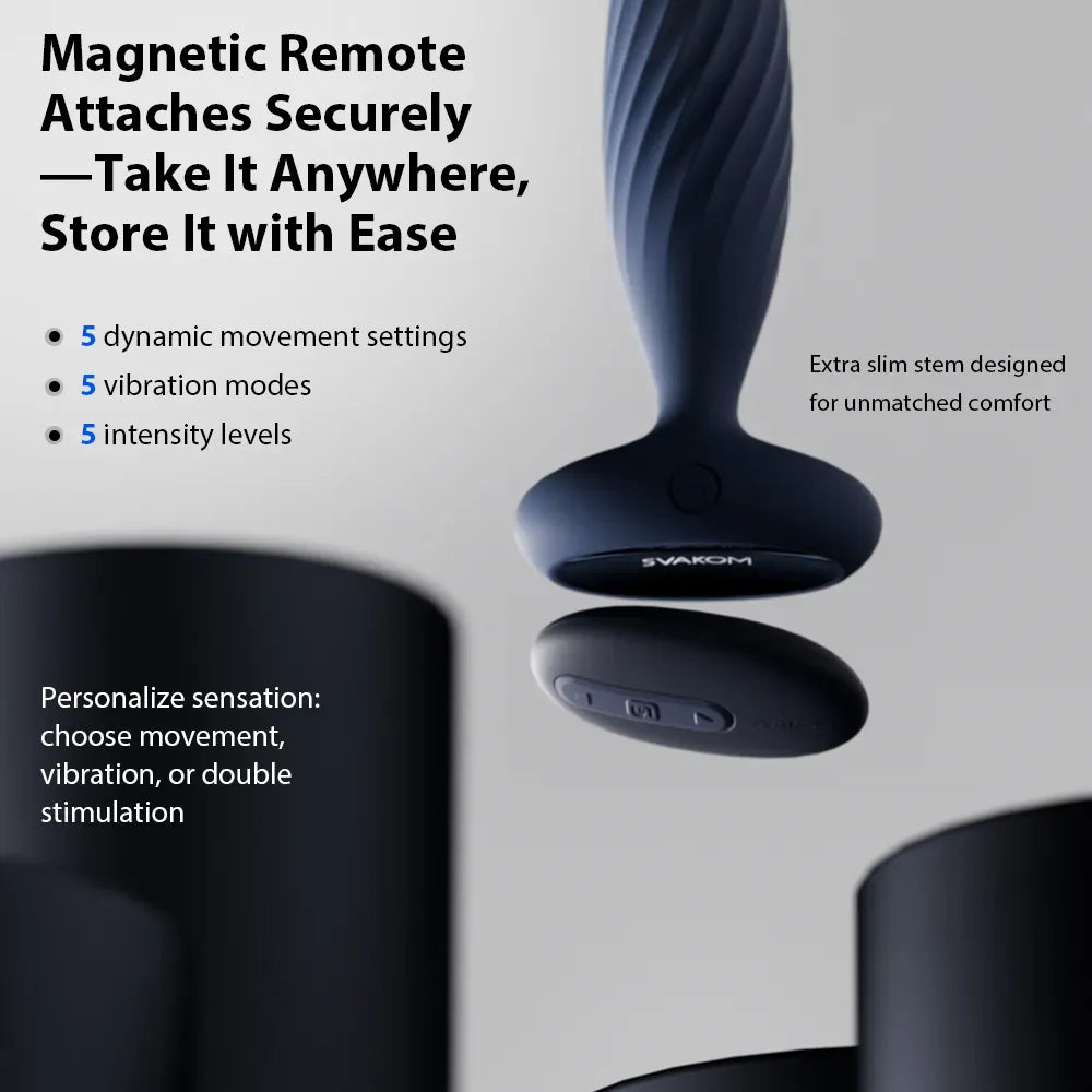 SVAKOM  Jordan PLUS Retractable Strong-Vibration Heated  司沃康svakom易凯PLUS肛塞后庭伸缩强震加热肛门神器