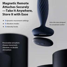 SVAKOM  Jordan PLUS Retractable Strong-Vibration Heated  司沃康svakom易凯PLUS肛塞后庭伸缩强震加热肛门神器